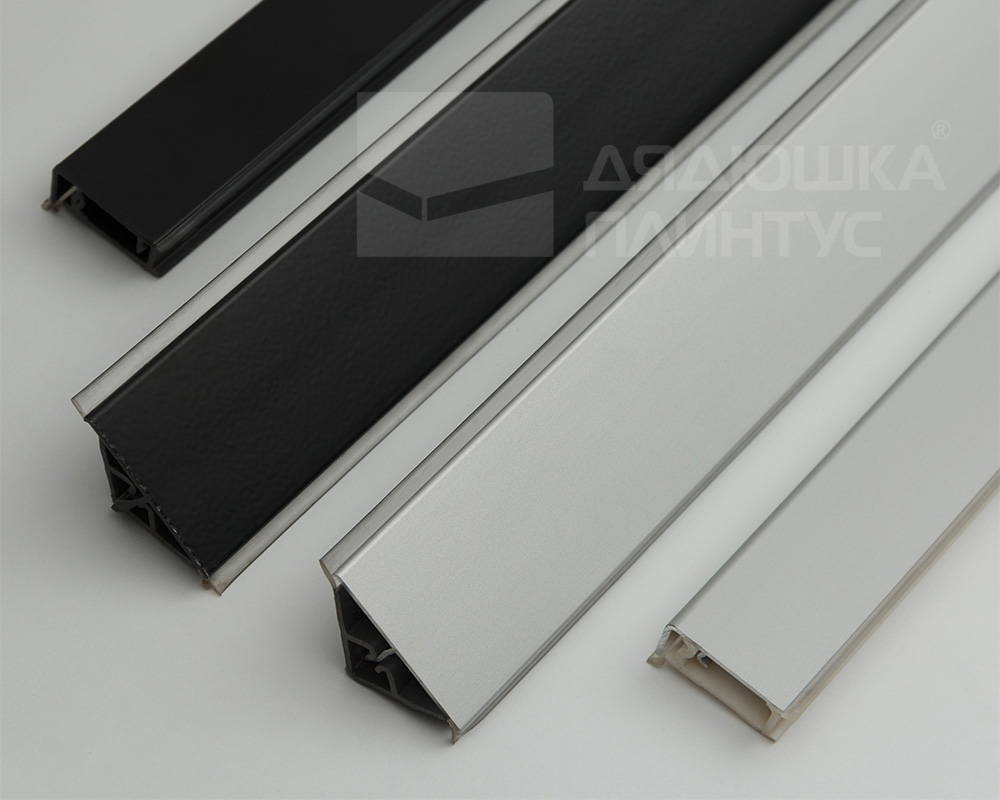 Плинтус для столешниц прямоугольный Алюминий 25*10мм 3,05м. Белый