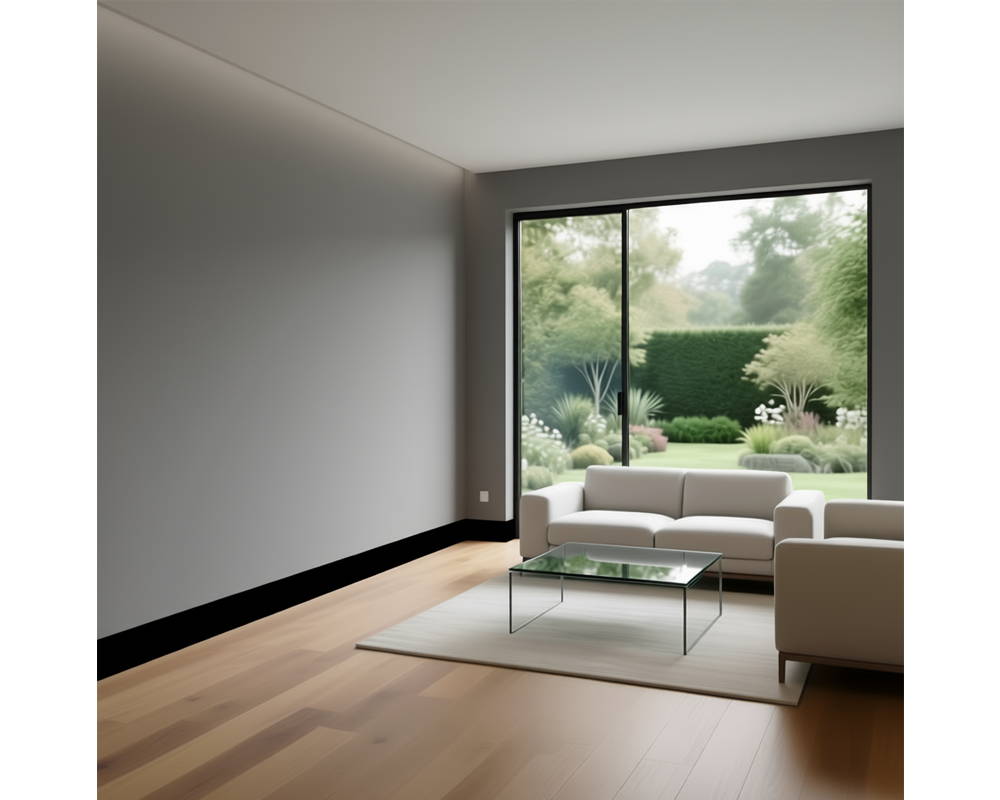 Плинтус Дуэт СОЛИД 1 UHD 56/100 2,0 м, Белый под покраску