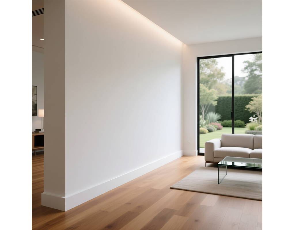 Плинтус из полистирола высокой плотности HI-WOOD B70N 70х10,5мм 2,0м