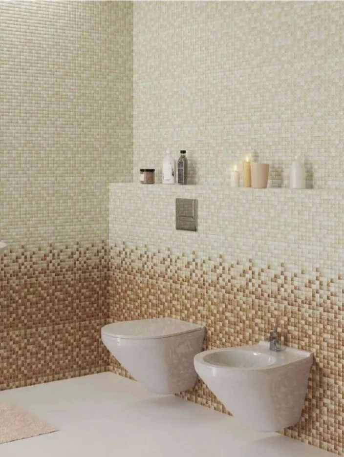 Панель ПВХ ГРЕЙС 955*480 10шт/уп Мозаика Коричневый. Цена указана за 4,7 м²