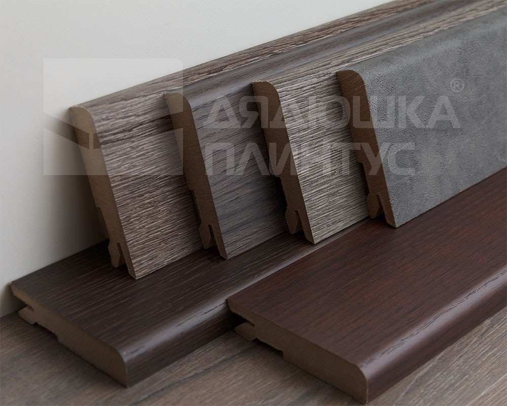 Плинтус МДФ Лука Пл 80МДФ.2700.Point line 24034 Черный лофт