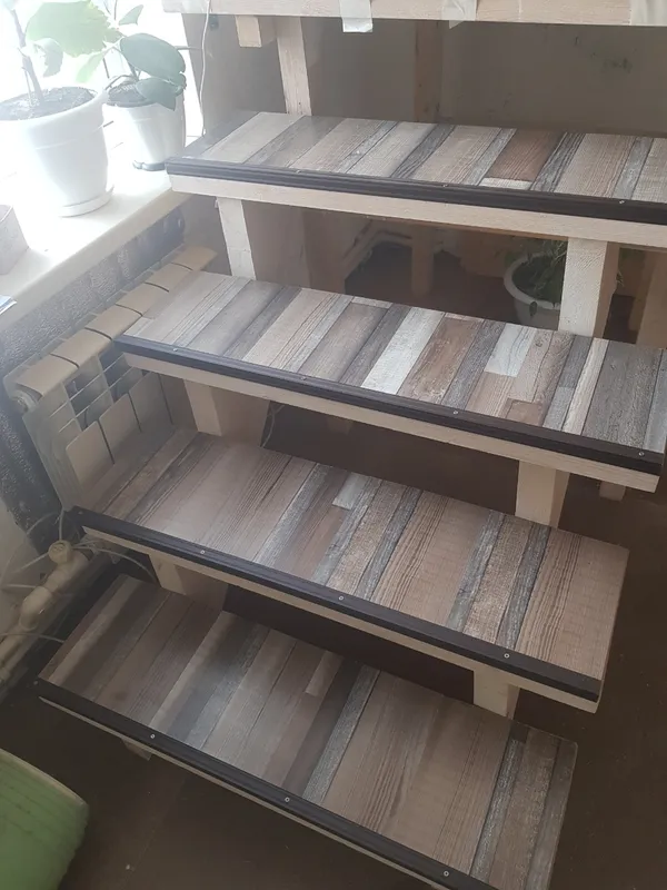 Порог угловой ПУ 04.1800.059 Бетон скай