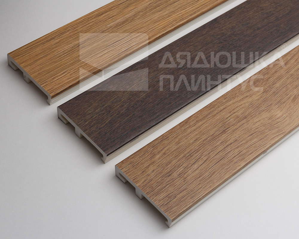 Плинтус напольный Salag Alpha 80 Дуб Дакота 2,4м