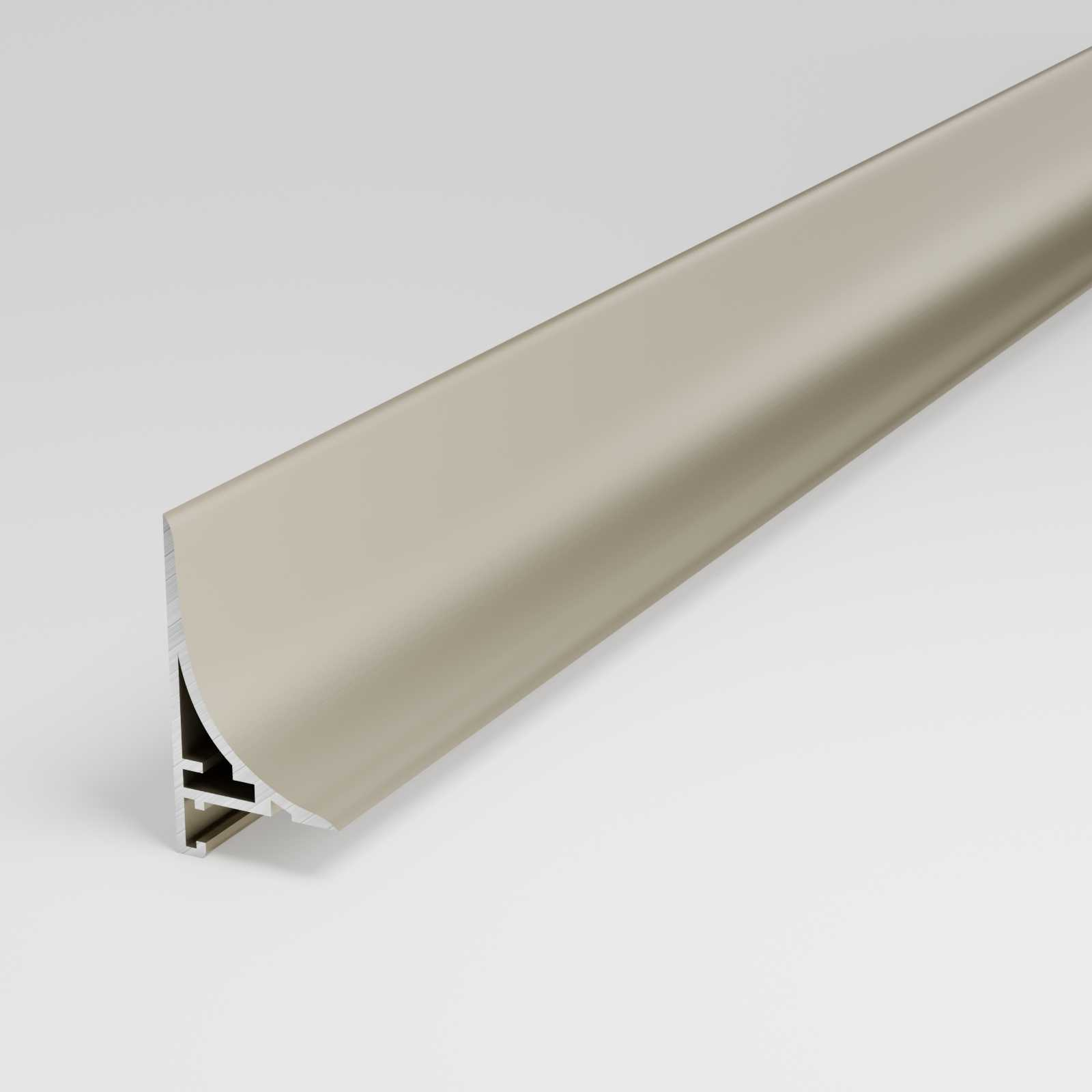 Антиплинтус алюминиевый Апл 04.2700.042л Анод шампань